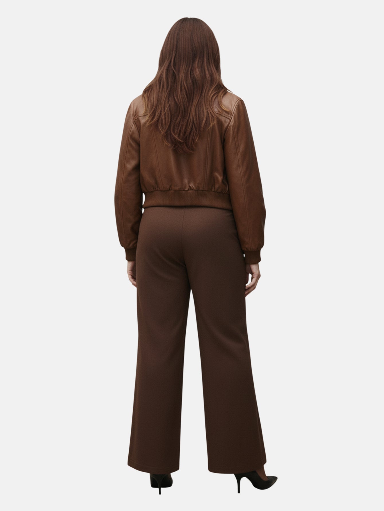 Lapa Plus Women's High-Waisted Wide-Leg Pants