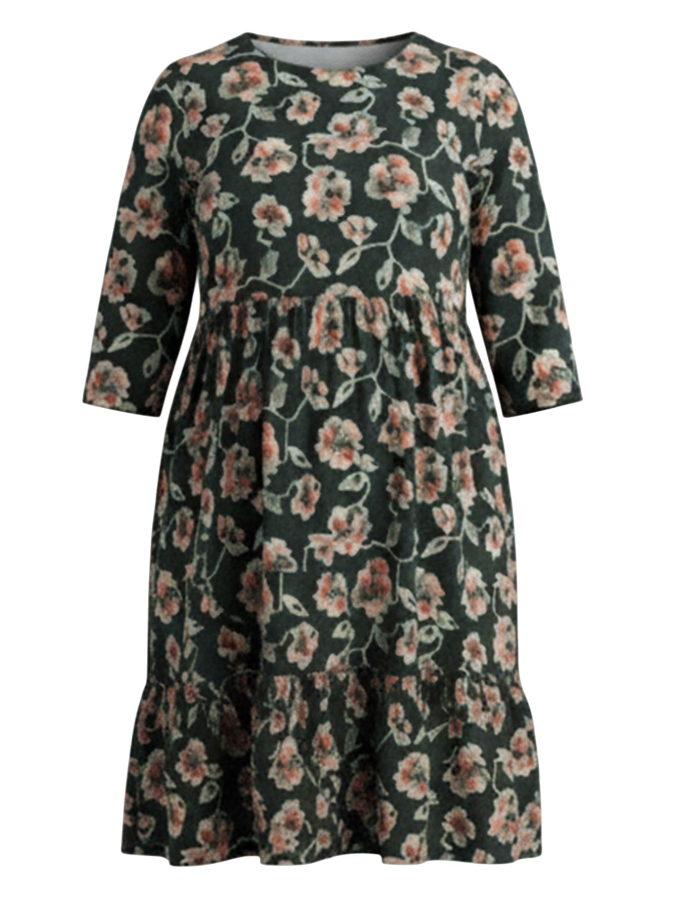 Lapa Plus Women's Loose Casual Printed Dress