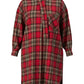 Lapa Plus Women's Plaid Dress with Neck Tie