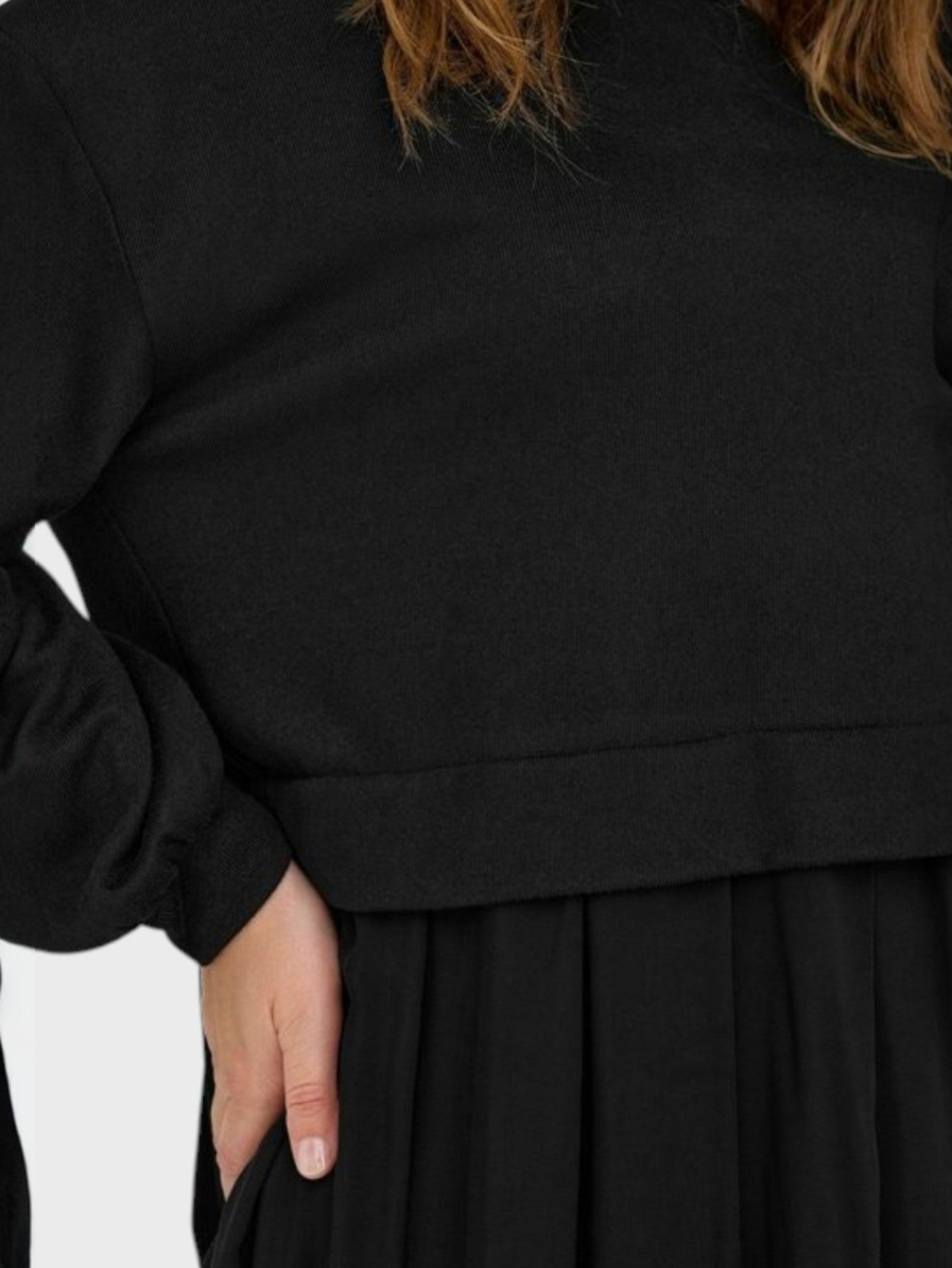 Lapa Plus Women's Stylish Dress with Pleated Hem