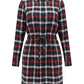 Lapa Plus Women's Plaid Tie-Waist Dress