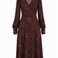 Lapa Plus Women's V-Neck Printed Tie-Waist Dress