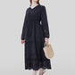 Lapa Plus Women's Jacquard Loose Pocket Dress