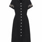 Lapa Plus Women's Embroidered Button Up Shirt Dress
