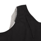 Lapa Plus Women's Elegant Sloping Shoulder Black Dress
