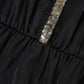 Lapa Plus Women's Bead Piece Waist Cinching Lace Up Big Swing Dress