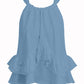 Lapa Plus Women Halter Neck Pleated Vest Tank Top Holiday Casual Camisole Blouse Shirt