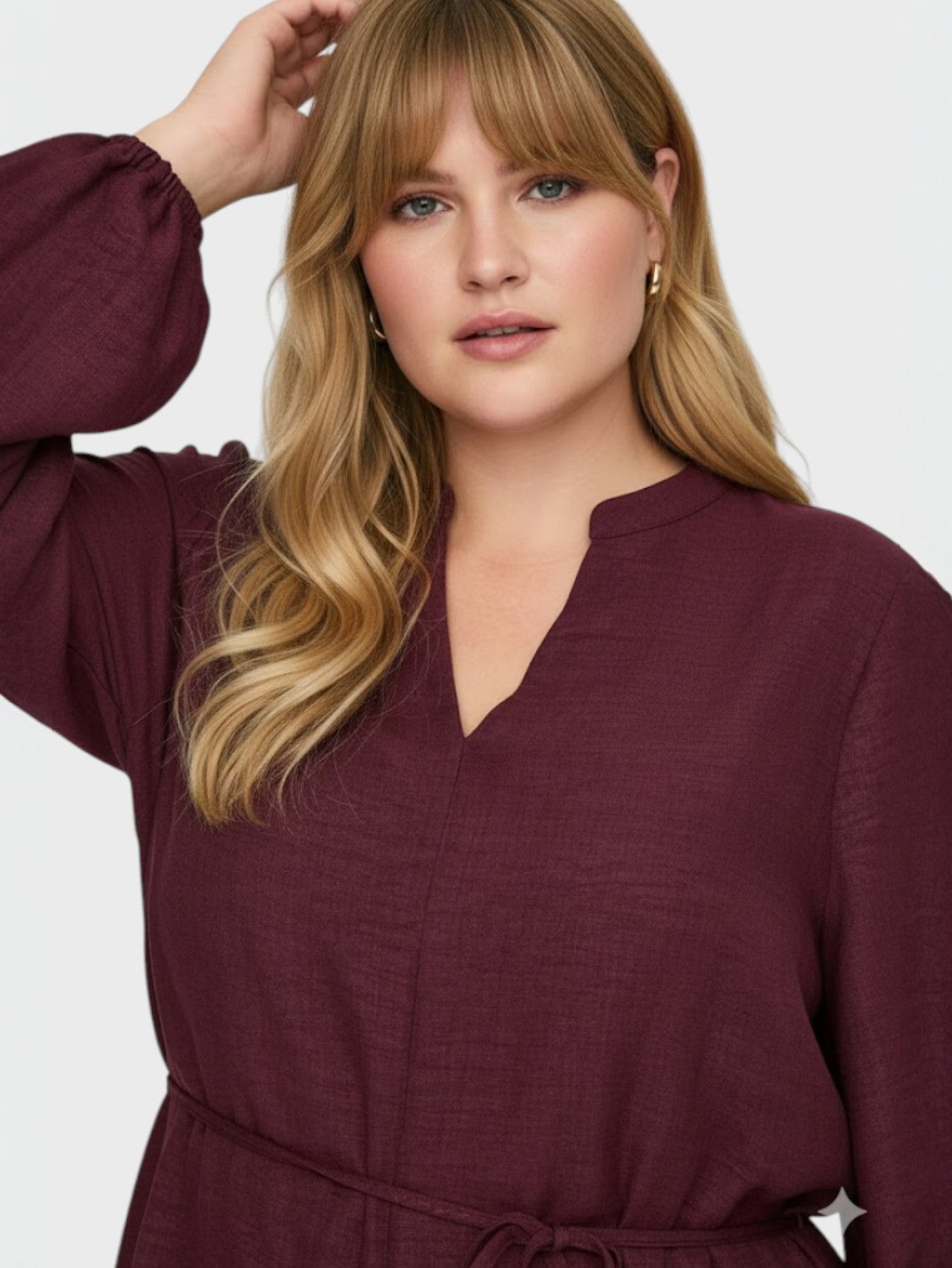 Lapa Plus Women's Solid Color Casual Comfortable Dress