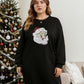 Lapa Plus Women's custom patterned round neck Christmas dress