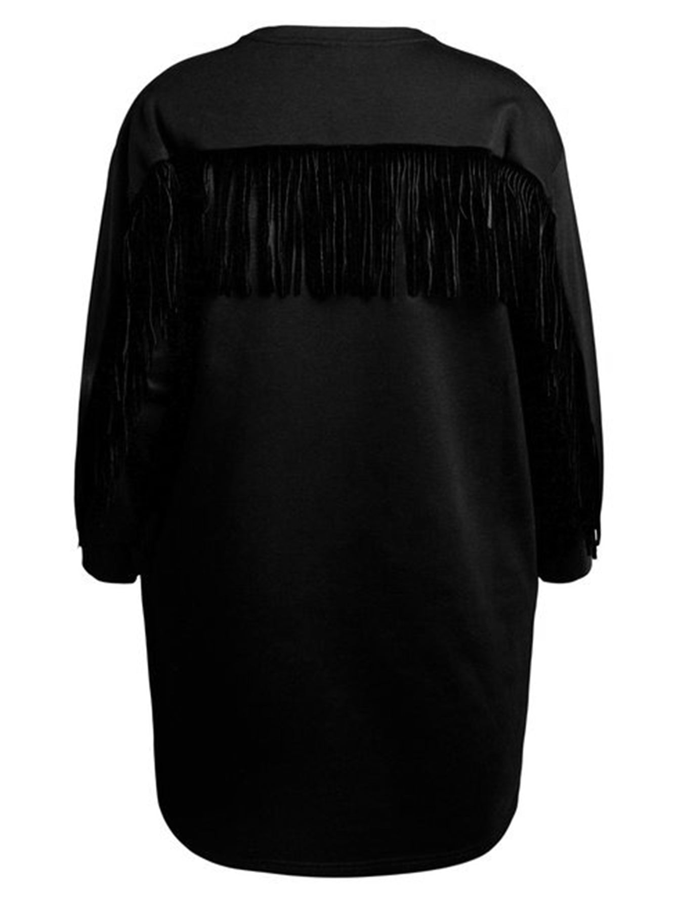 Lapa Plus Women's Back Fringe Design Dress
