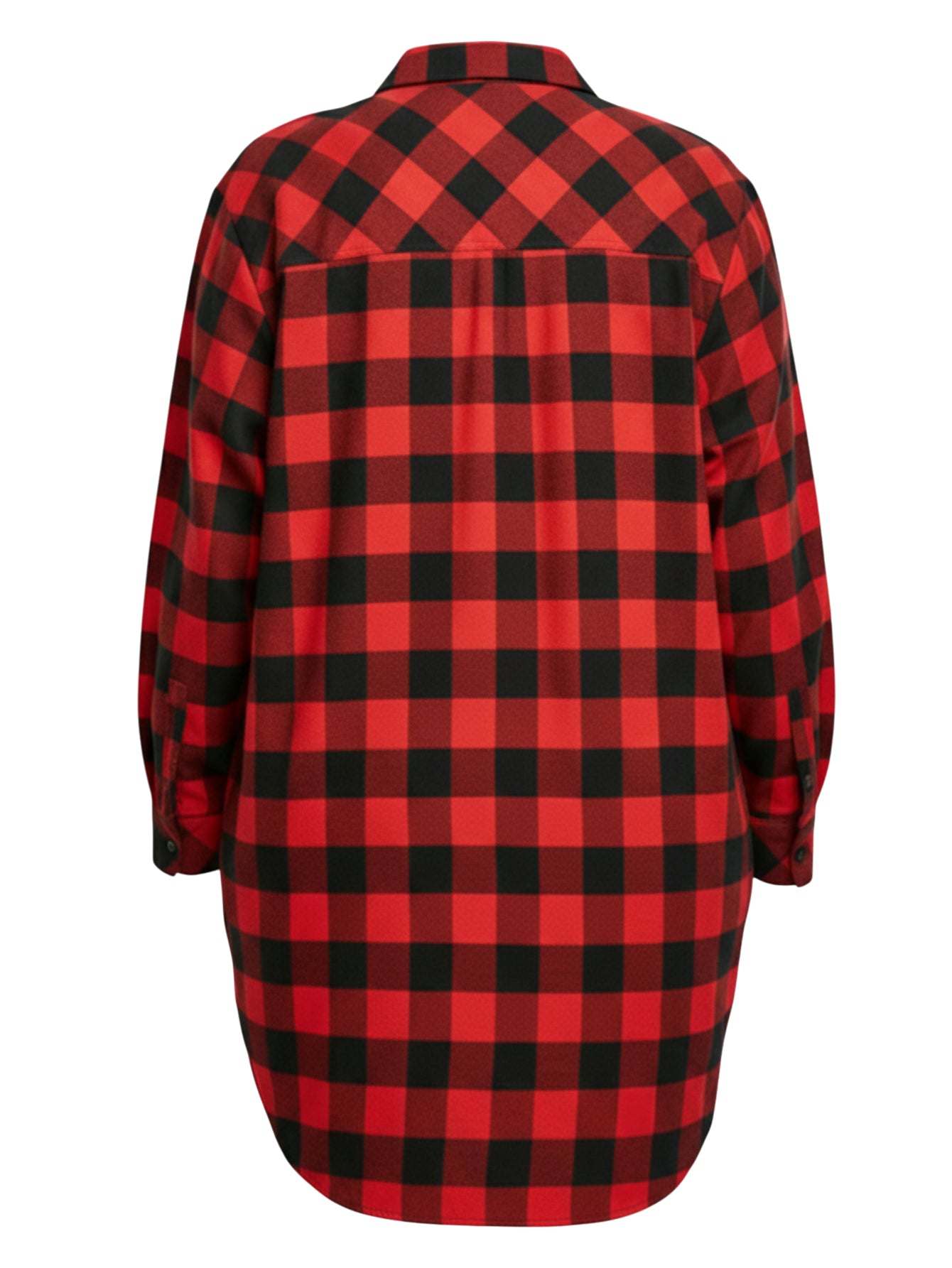 Lapa Plus Women's Plaid Collared  Dress