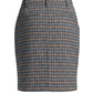 Lapa Plus Women's Stylish Plaid Suit Skirt Set