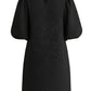 Lapa Plus Women's Classic Crew Neck Dress with Textured Texture