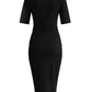 Lapa Plus Women's V-Neck Wrap Style Dress(No Matching Belt)