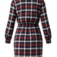 Lapa Plus Women's Plaid Tie-Waist Dress