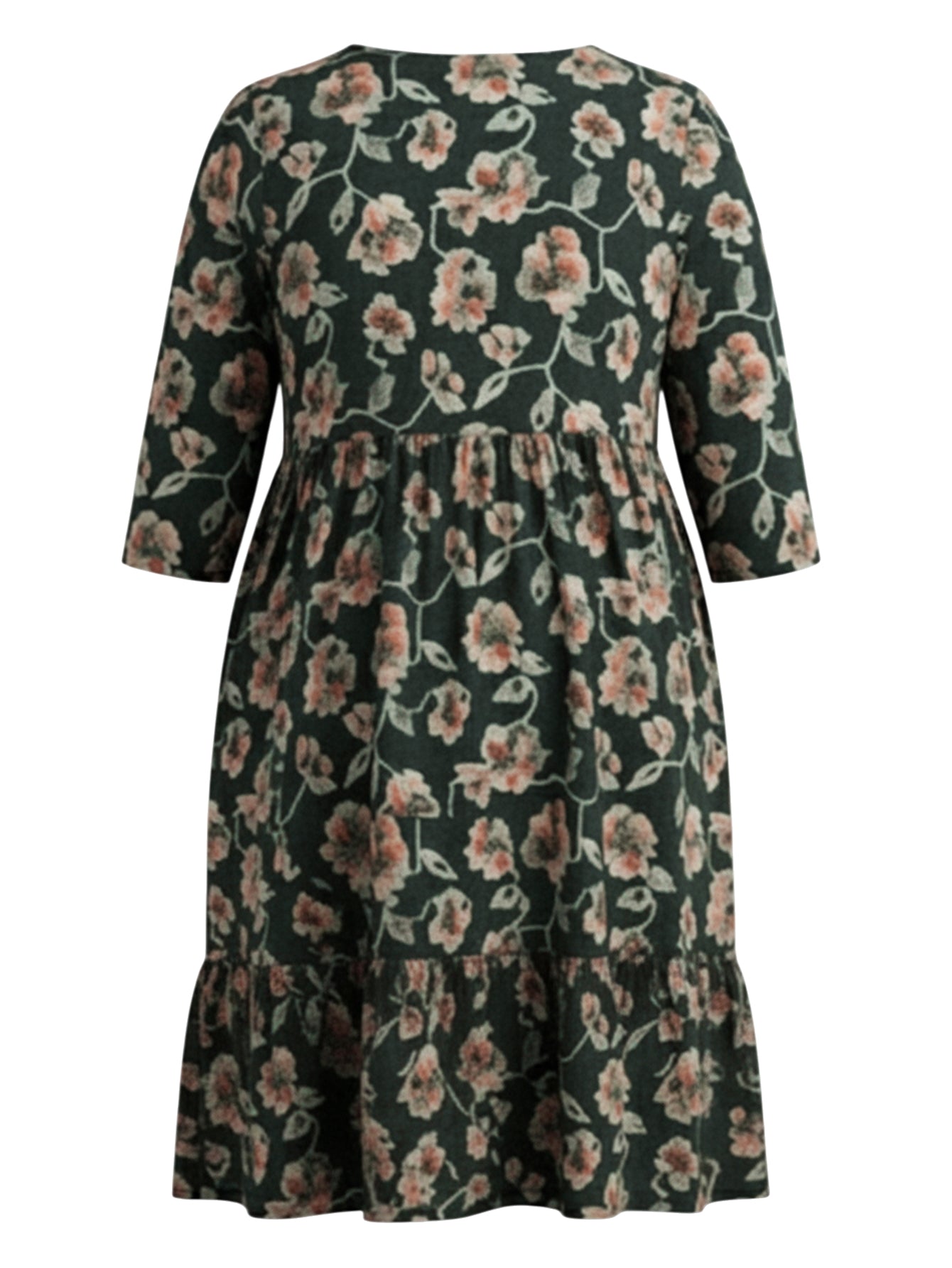 Lapa Plus Women's Loose Casual Printed Dress