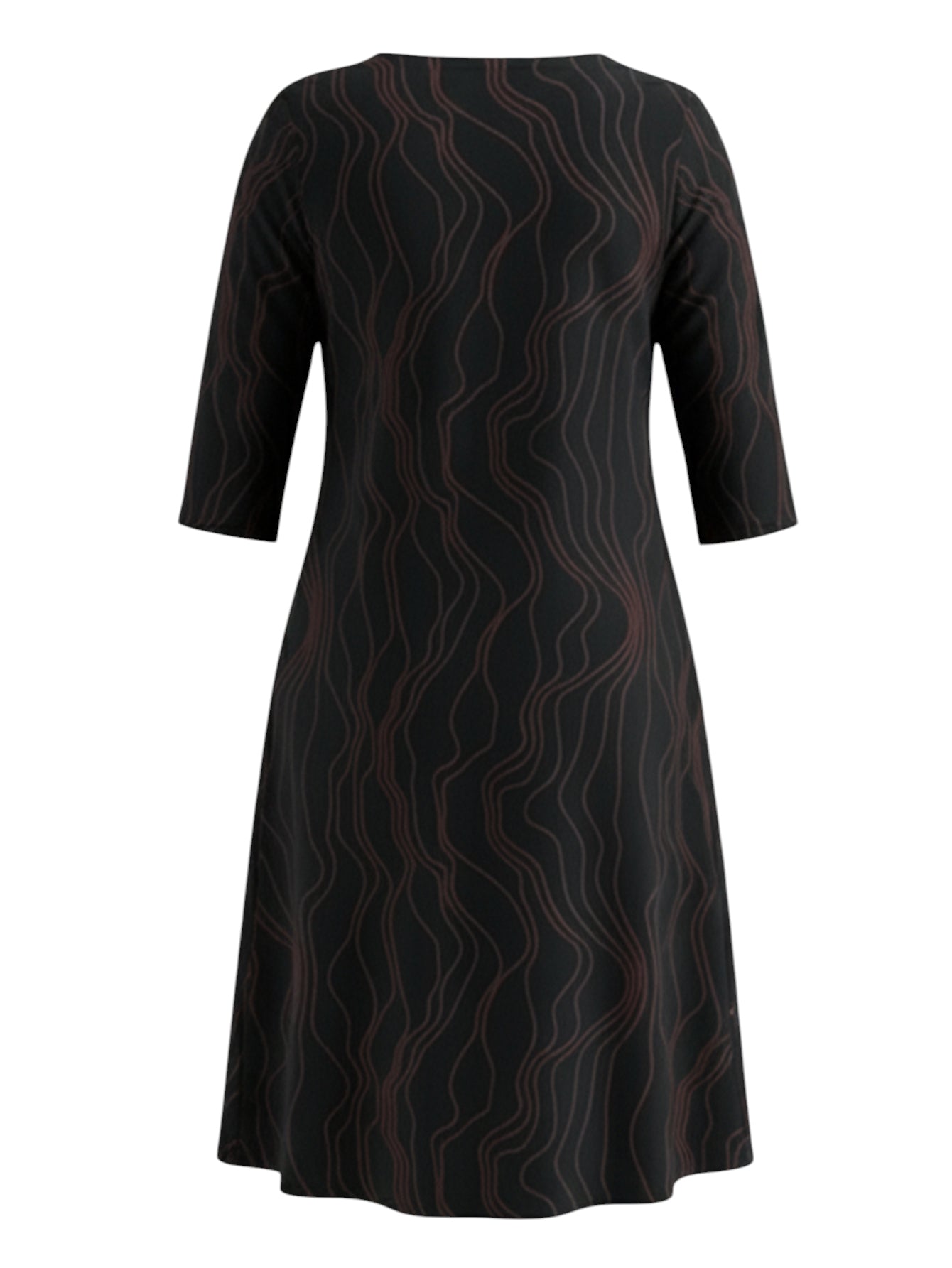 Lapa Plus  Women's Stylish Vertical Striped Dress