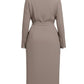 Lapa Plus Women's V-Neck Tie-Waist A-Line Dress