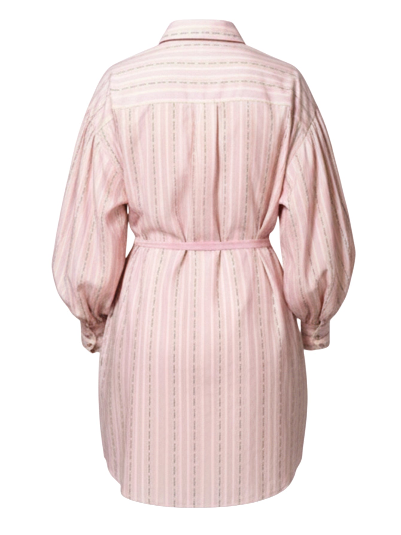 Lapa Plus Women's Striped Print Dress with Pockets