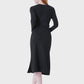 Lapa Plus Women's Pit slit Waist Belt Dress