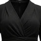 Lapa Plus Women's Sexy V-Neck Wrap Dress