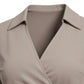 Lapa Plus Women's V-Neck Tie-Waist A-Line Dress