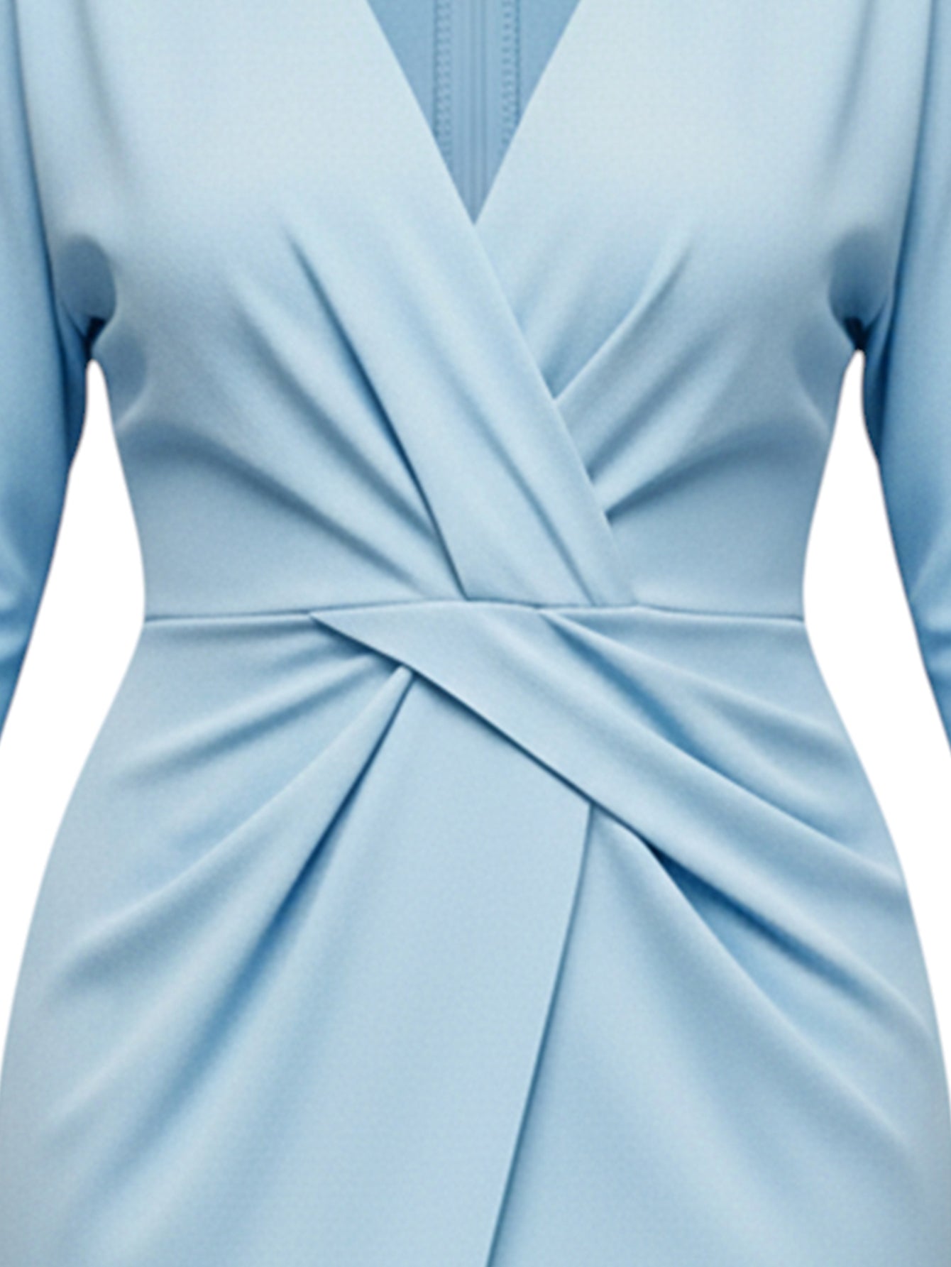 Lapa Plus Women's V-Neck Dress with Split Hem