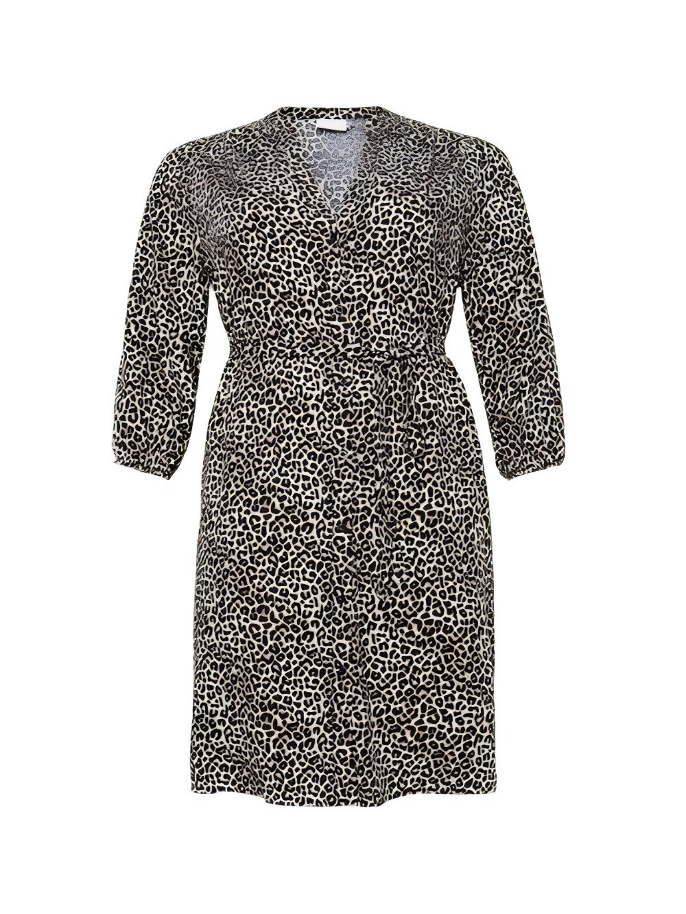 Lapa Plus Women's All-Over Leopard Print Date Night Dress