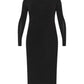 Lapa Plus Women's Elegant Elastic Slim-Fitting Dress