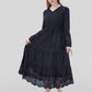 Lapa Plus Women's Jacquard Loose Pocket Dress