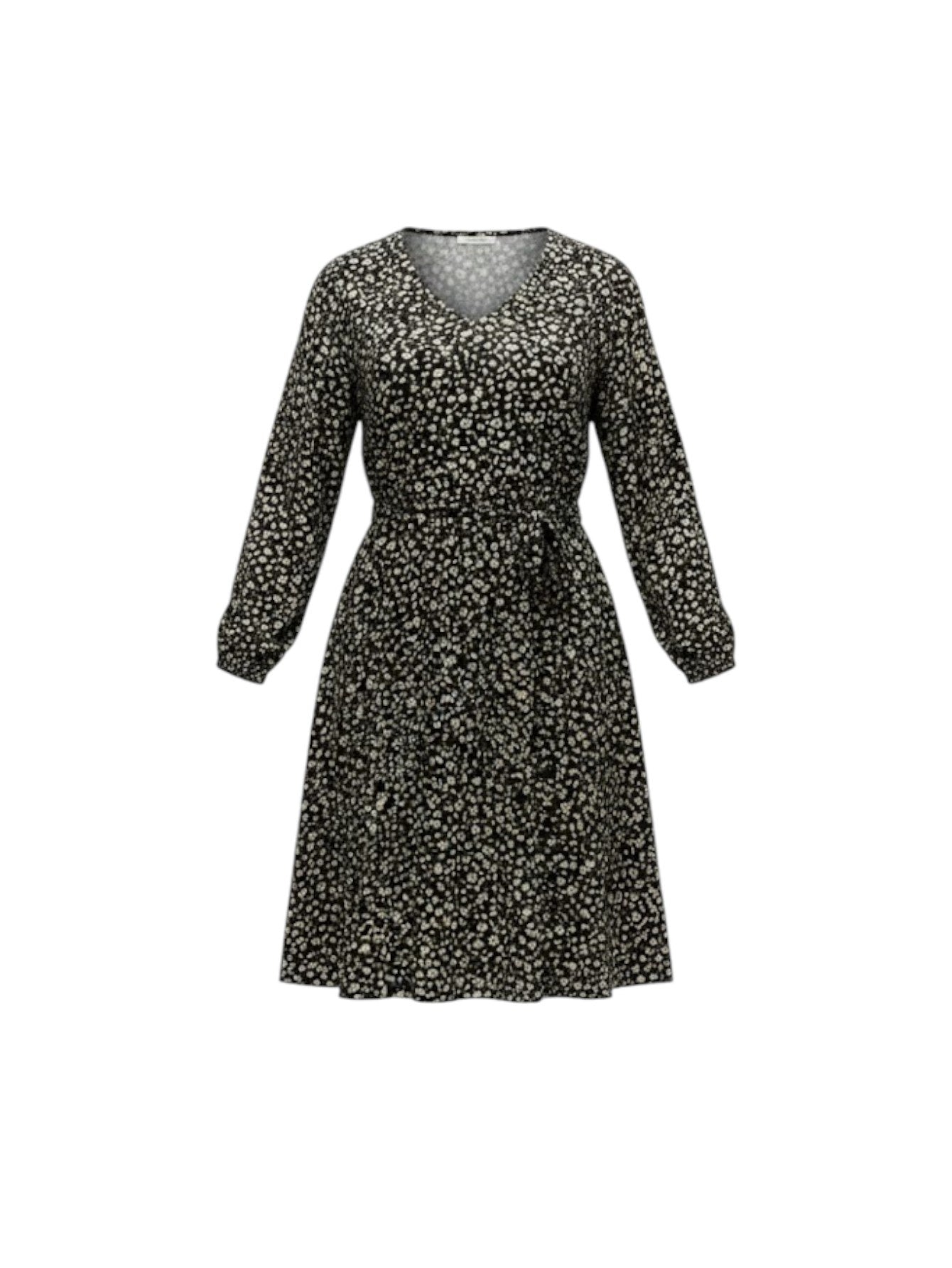 Lapa Plus Women's Floral Print Tie-Waist Dress