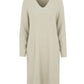 Lapa Plus Women's V-Neck Solid Color Knit Dress
