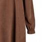 Lapa Plus Women's Corduroy V-Neck Solid Color Dress