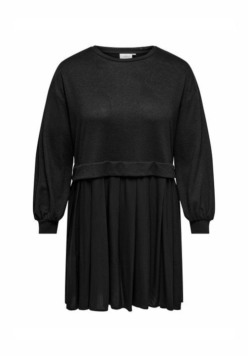 Lapa Plus Women's Stylish Dress with Pleated Hem