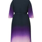 Lapa Plus Women's Tie-dye Pleated Dress