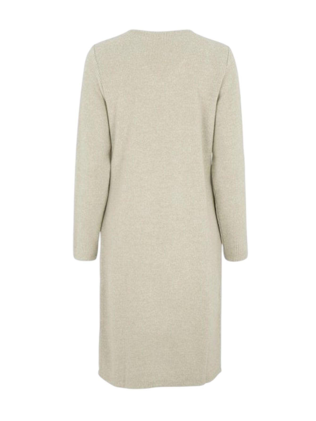 Lapa Plus Women's V-Neck Solid Color Knit Dress