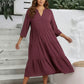 Lapa Plus  Women's Basic Patchwork Dress