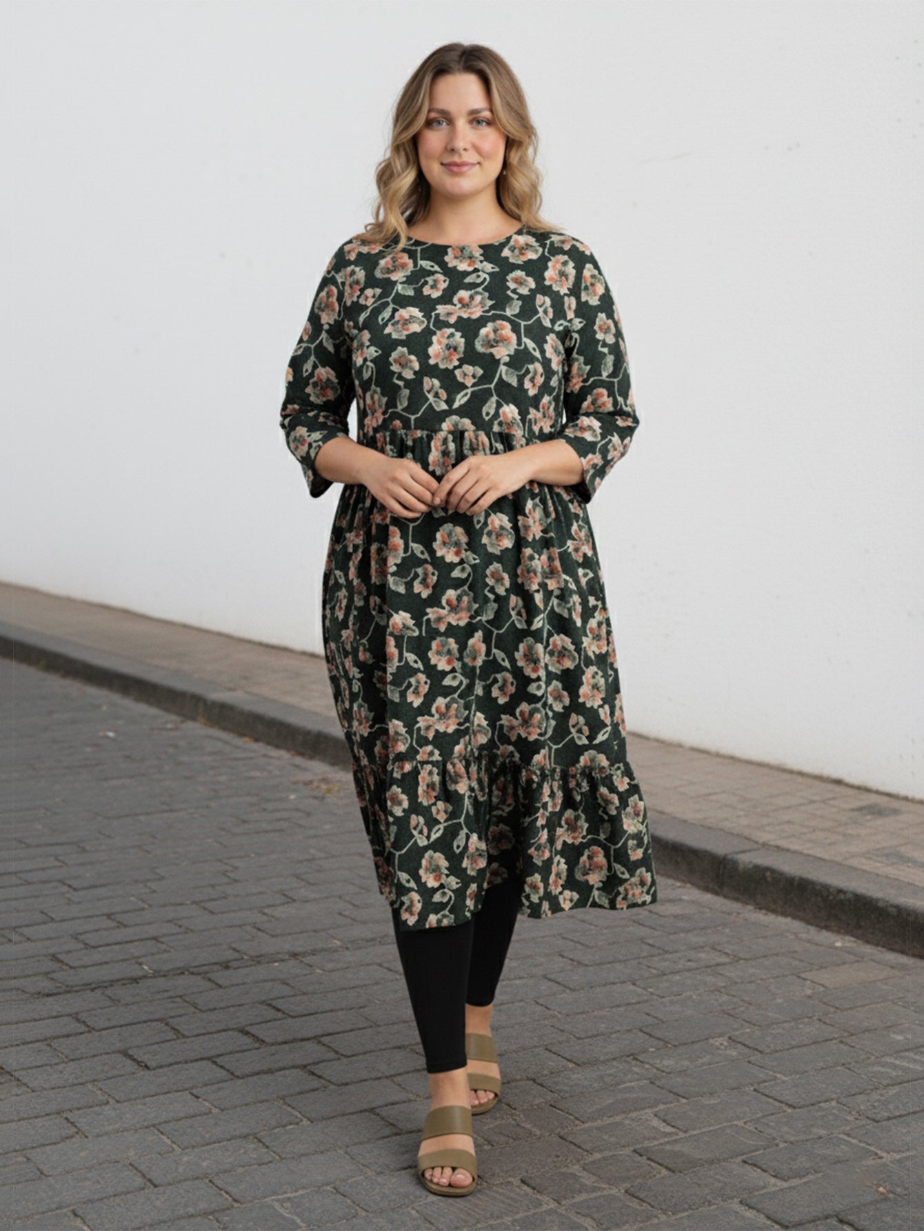Lapa Plus Women's Loose Casual Printed Dress