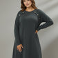 Lapa Plus Women's Textured Knit Midi Dress