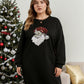 Lapa Plus Women's custom patterned round neck Christmas dress