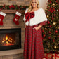 Lapa Plus Women's Christmas New Year Red Plaid Dress