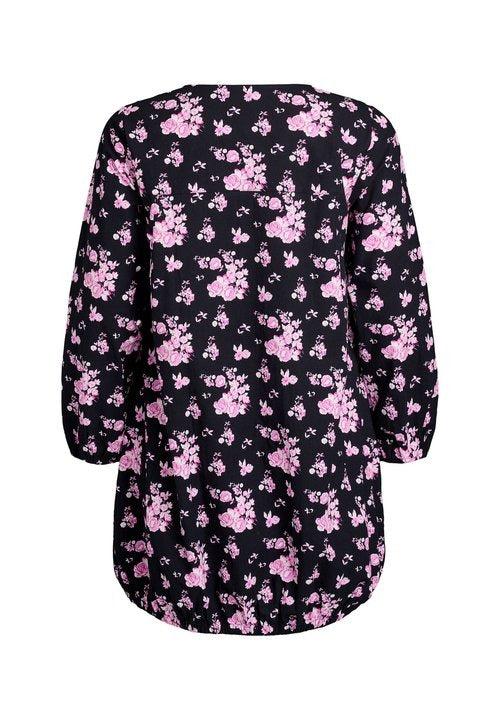 Lapa Plus Women's Loose Round-neck Printed Dress