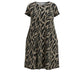 Lapa Plus Women's RoundNeck Leaf Print Dress