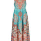 Lapa Plus Women's Bohemian Ethnic Print Vacation Dress