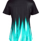 Lapa Plus Women's Short Sleeved Gradient Printed T-shirt