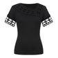 Lapa Plus Women's Lace Patchwork Short Sleeved Top