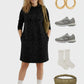 Lapa Plus Women's Leopard Print Hoodie Dress