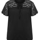 Lapa Plus Women's Casual Bow tie-up Ruffle Top