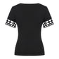Lapa Plus Women's Lace Patchwork Short Sleeved Top