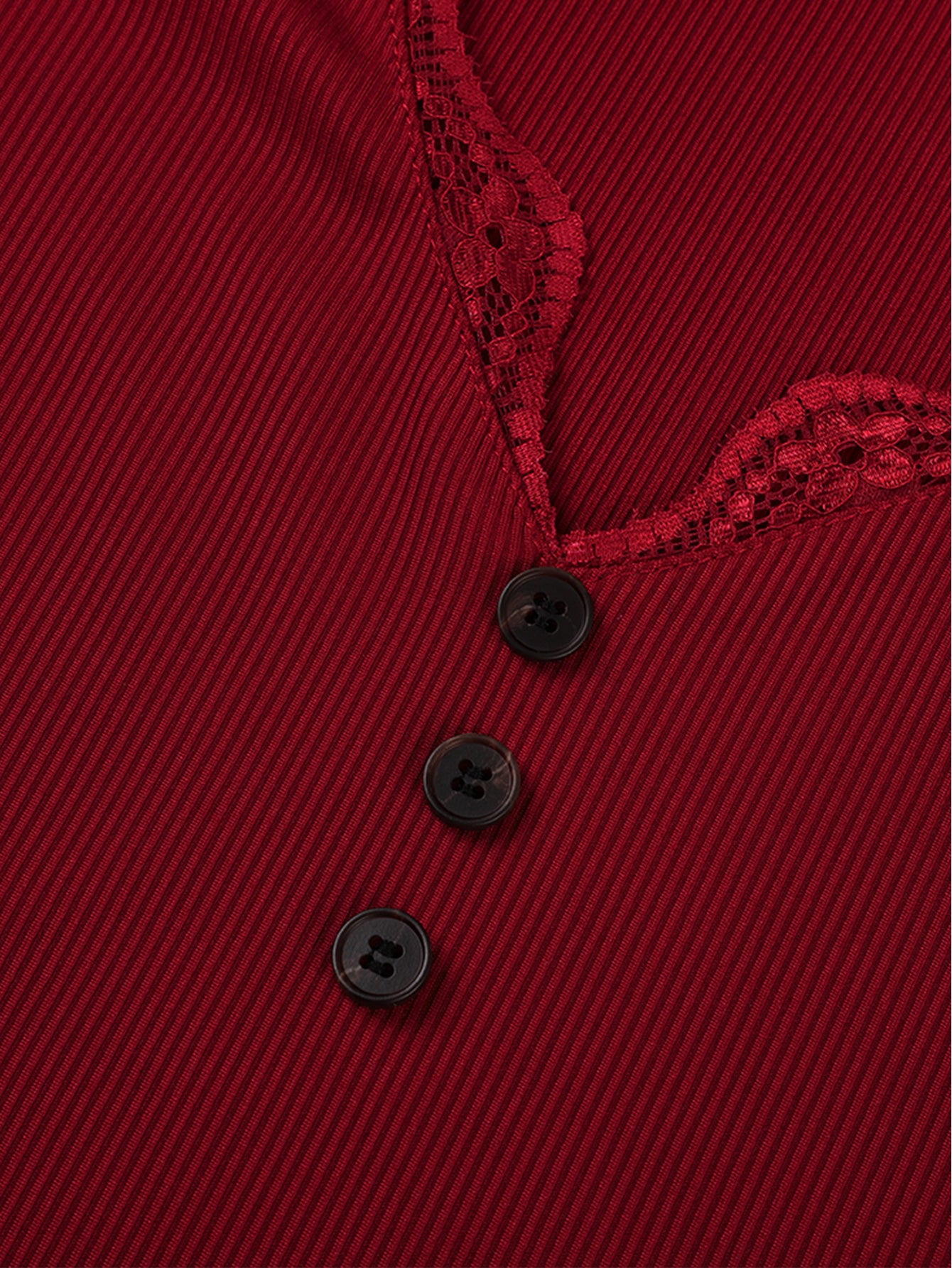 Lapa Plus Women's V-neck Patchwork Lace Short Sleeved Top